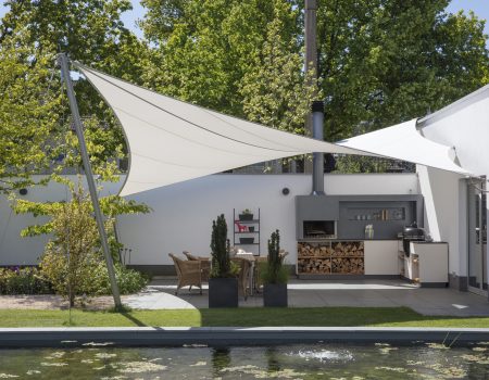 aeronautec aerosun 5-Punkt Sonnensegel Outdoorküche Überdachung (6)